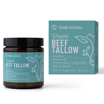 Whipped Beef Tallow Body Cream ( Eukalyptus a Máta ) - Tělový krém 71.0g