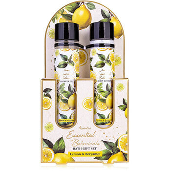 Lemon & Bergamot Essential Botanicals Body Care Set - Dárková sada ve zkumavkách