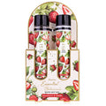 Strawberry & Vanilla Essential Botanicals Body Care Set - Dárková sada ve zkumavkách