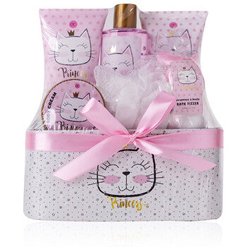 Princess Kitty Gift Box - Dárková sada v třpytivém košíku
