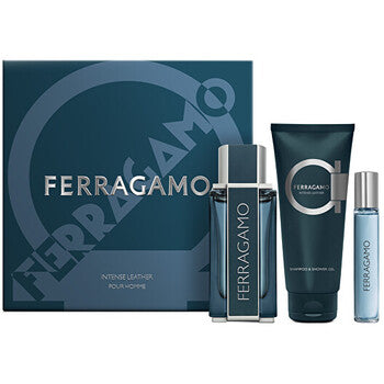 Ferragamo Intense Leather Dárková sada EDP 100 ml, sprchový gel 100 ml a miniaturka EDP 15 ml 100ml