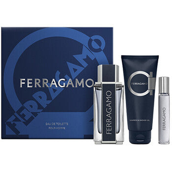 Ferragamo for Men Dárková sada EDT 100 ml, sprchový gel a šampon 100 ml a miniaturka EDT 15 ml 100ml