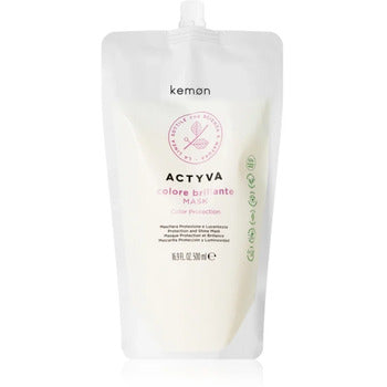 Actyva Colore Brillante Protection and Shine Mask Refill  - Náplň posilující masky pro lesk a ochranu barvených vlasů 500ml