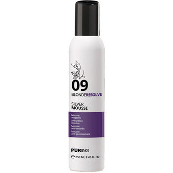 09 BlondeResolve Silver Mousse - Bezoplachová neutralizační pěna pro blond, šedé a odbarvené vlasy 250ml