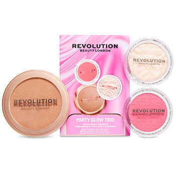 Party Glow Face Powder Trio - Dárková sada
