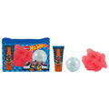 Hot Wheels Dárková saada Sprchový gel 35 ml, bomba do koupele, mycí houba a kosmetická taška 35ml