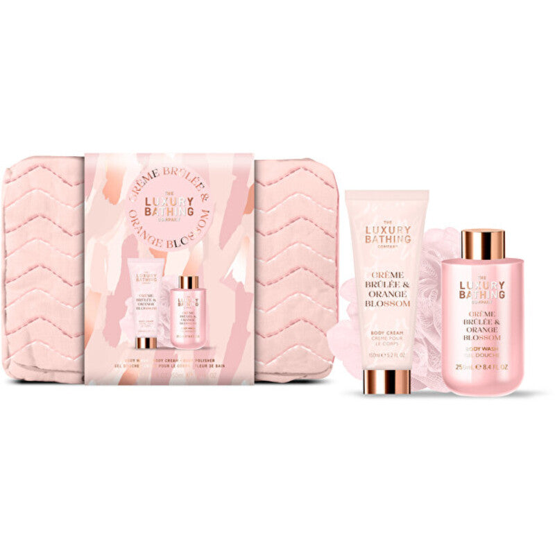 Creme Brulée Body Care Trio ( Creme Brulée, Pomerančový květ ) - Dárková sada péče o tělo ( 3 ks )