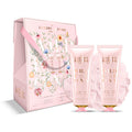 Peony &amp; Peach Body Care Trio ( Pivoňka, Broskev &amp; Malina ) - Dárková sada péče o tělo v krabičce ( 3 ks )