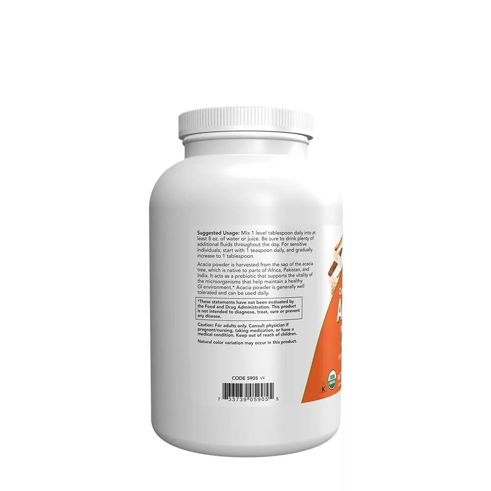 Now Foods Acacia Fiber Organic Powder (340 g)