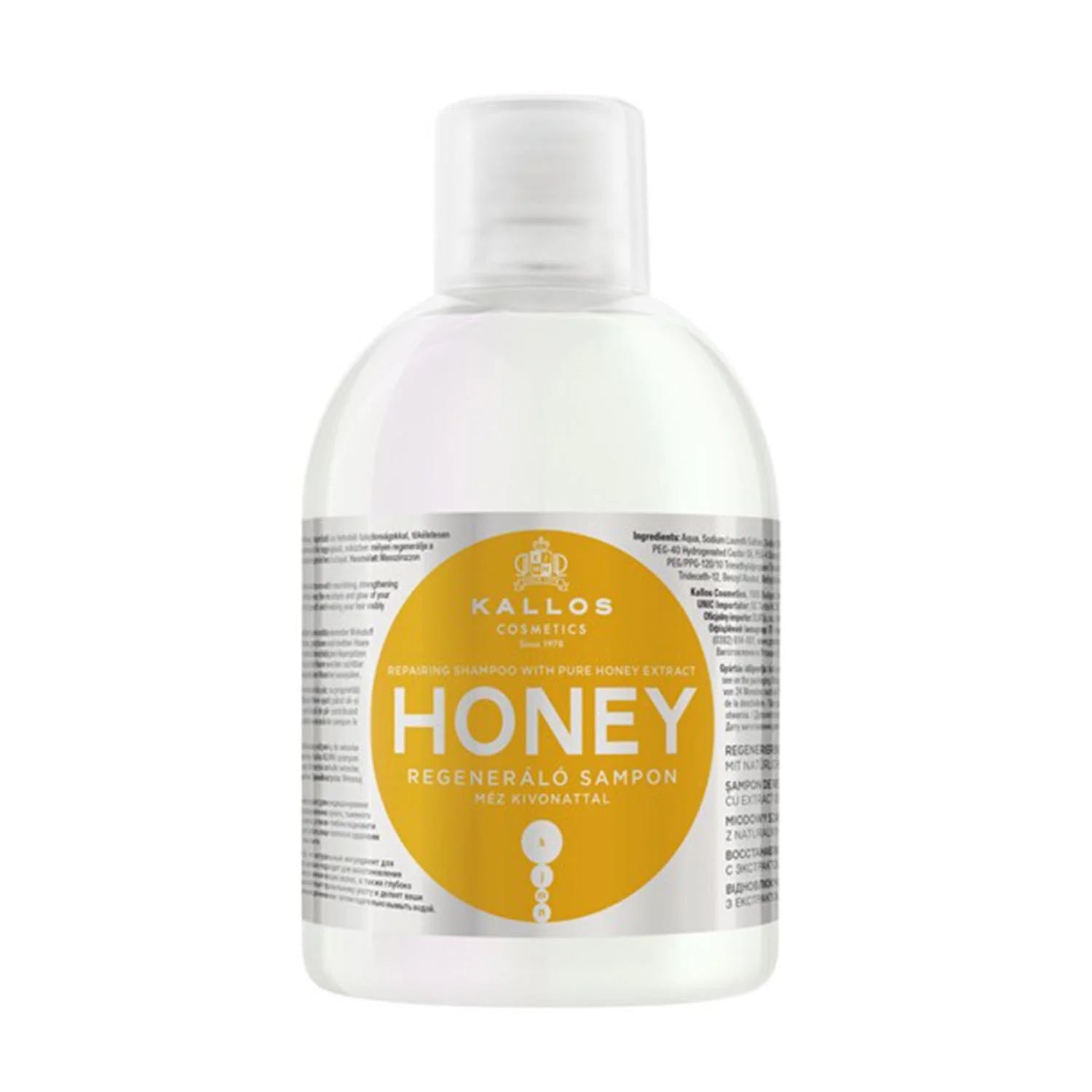 Kallos Cosmetics Kallos Honey Champu Reparador Con Extracto Puro De Miel 1000ml