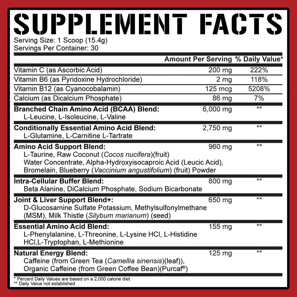 5% Nutrition All Day You May Bcaa Recovery Drink: Legendary Series - Aminosav Komplex (435 g, Fruit Punch)