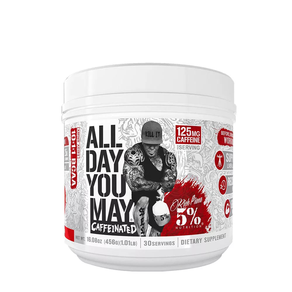5% Nutrition All Day You May Bcaa Recovery Drink: Legendary Series - Aminosav Komplex (435 g, Fruit Punch)