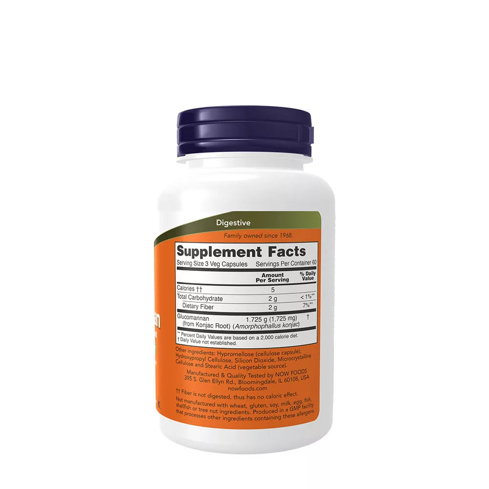 Now Foods Glucomannan 575 mg (180 Veg Capsules)
