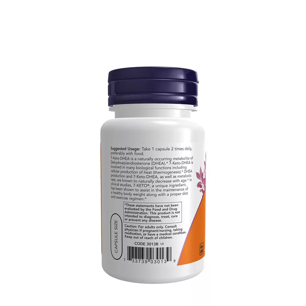 Now Foods 7-KETO® 100 mg (60 Veg Capsules)