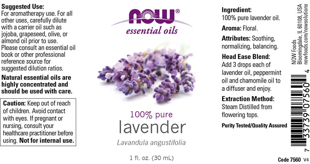 Now Foods Essential Oils - Lavender Oil (30 ml)