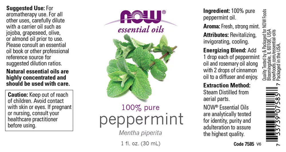 Now Foods Essential Oils - Peppermint Oil (30 ml)