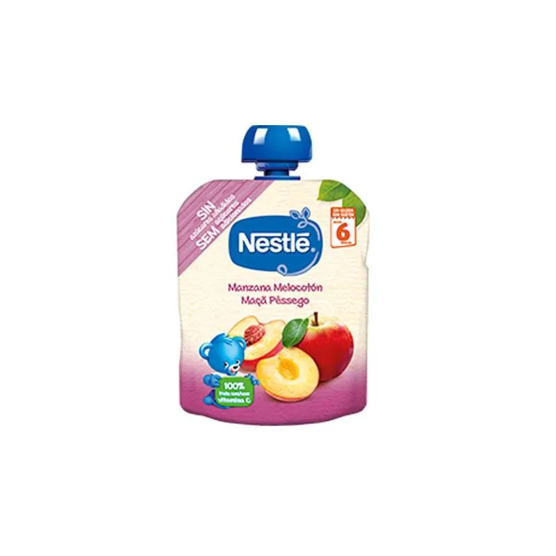 Nestle Nestlé Bolsita Manzana y Melocotón 6m 90g