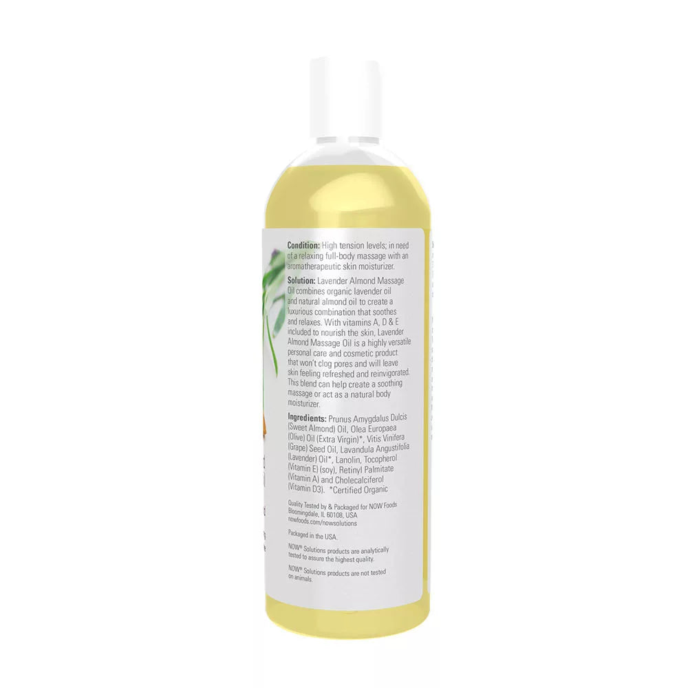 Now Foods Lavender Almond Massage Oil (473 ml)
