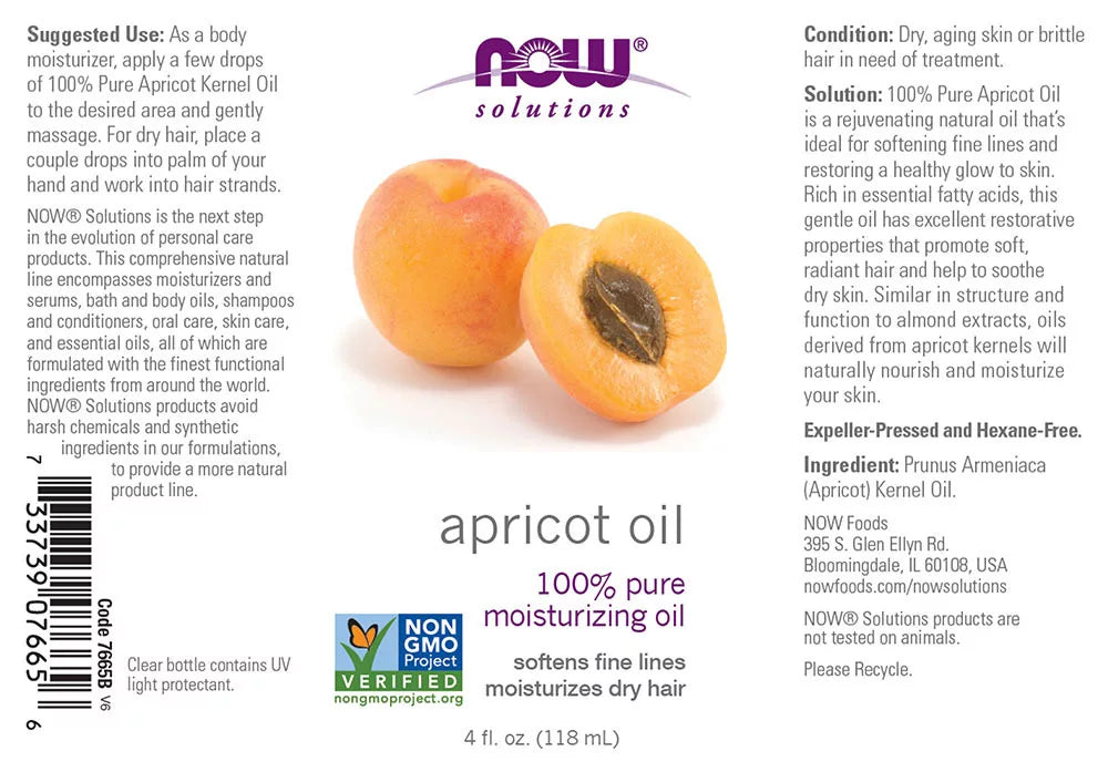 Now Foods Apricot Kernel Oil (473 ml)