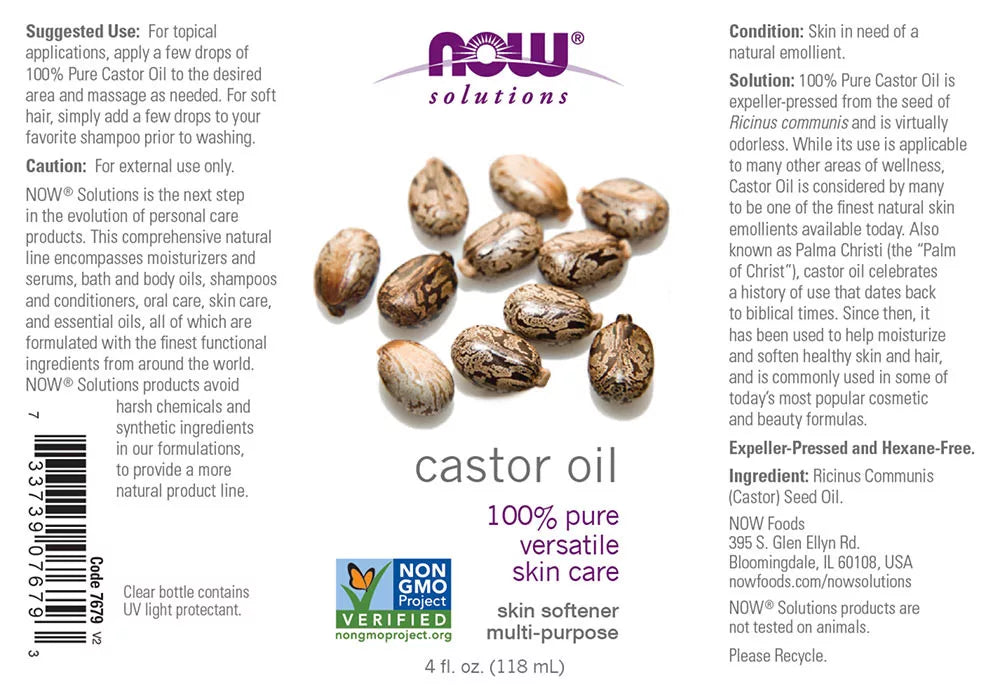 Now Foods Castor Oil (118 ml)