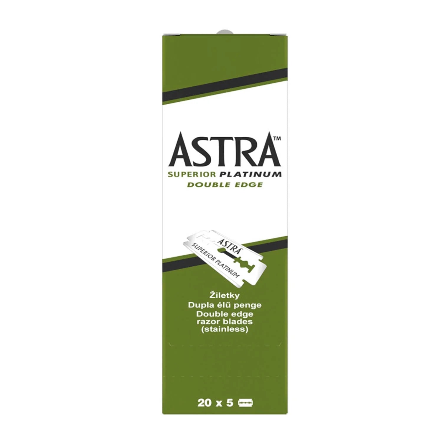 Eurostil Superior Platinum Caja Cuchillas Doble Hoja 20un
