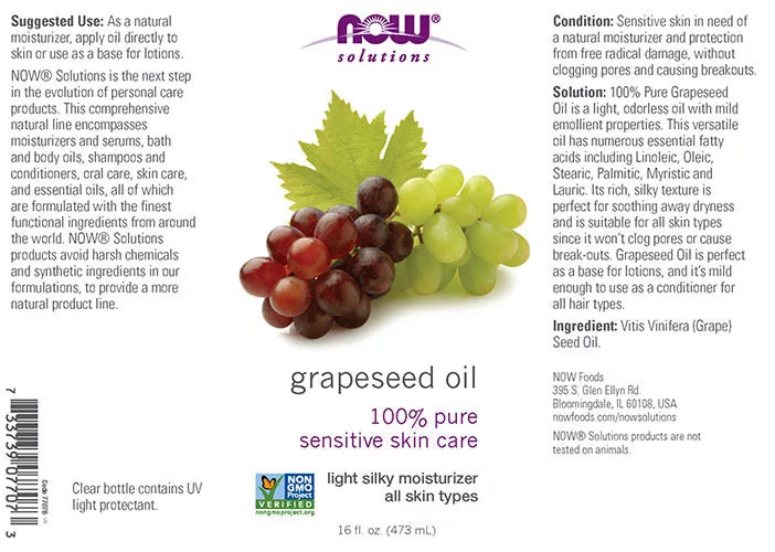 Now Foods Grapeseed Oil (473 ml)