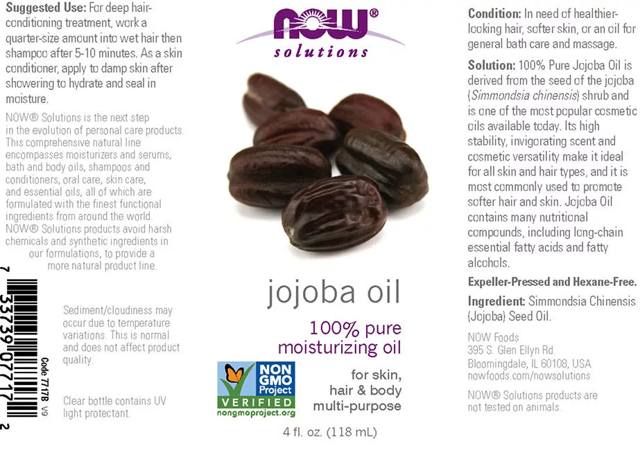 Now Foods Jojoba Oil (118 ml)