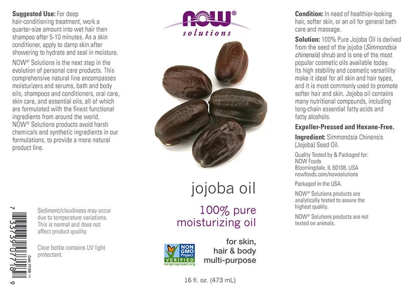 Now Foods Jojoba Oil (473 ml)