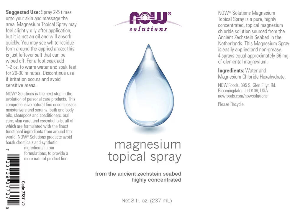 Now Foods Magnesium Topical Spray (237 ml)