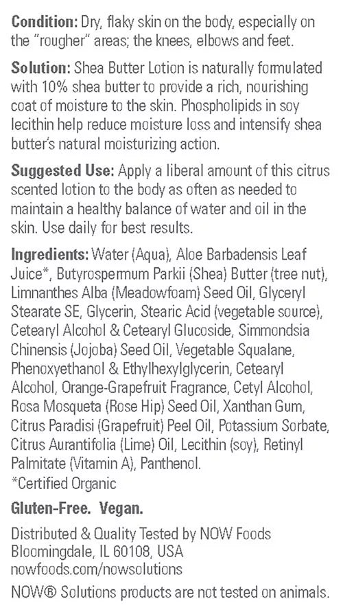Now Foods Shea Butter Lotion (118 ml)