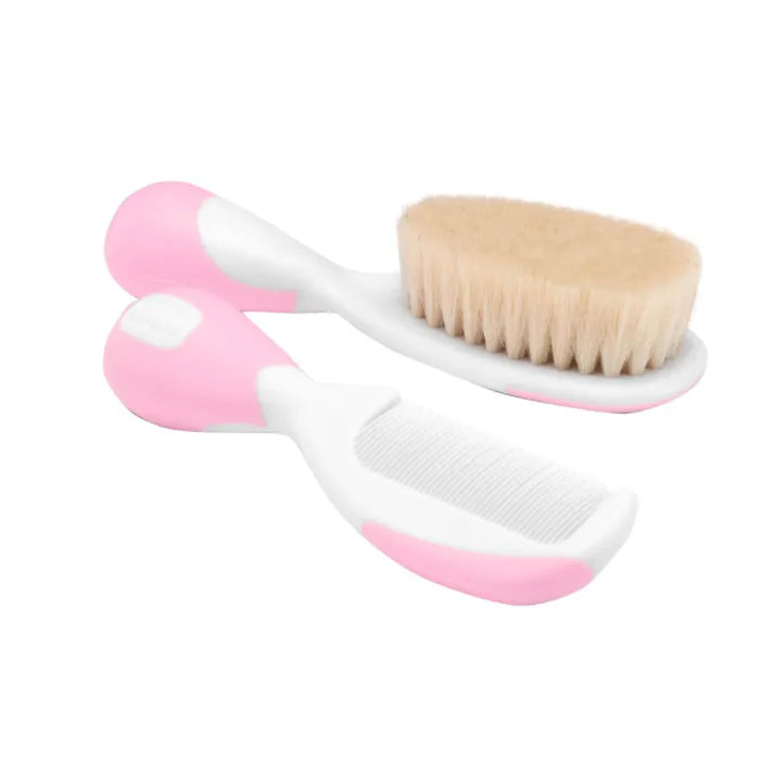 Chicco Infant Hairbrush and Comb Pink