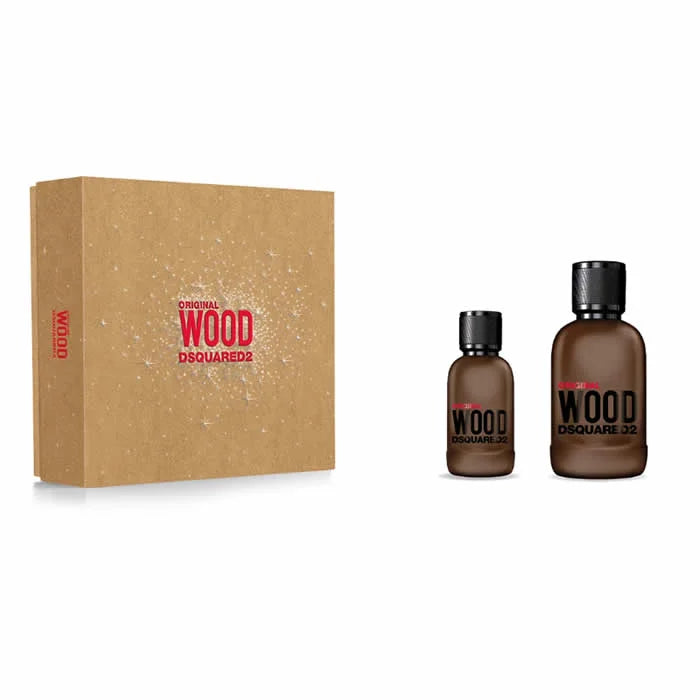 Dsquared2 Original Wood Eau De Parfum Spray 100ml Set 2 Pieces