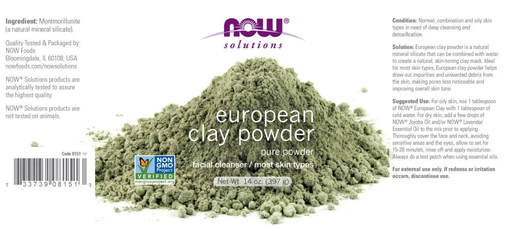 Now Foods European Clay Powder (397 g)