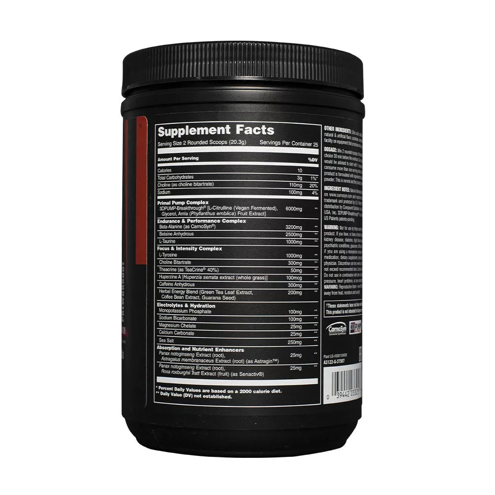 Universal Nutrition Animal Primal Powder (507,5 g, Strawberry Watermelon)