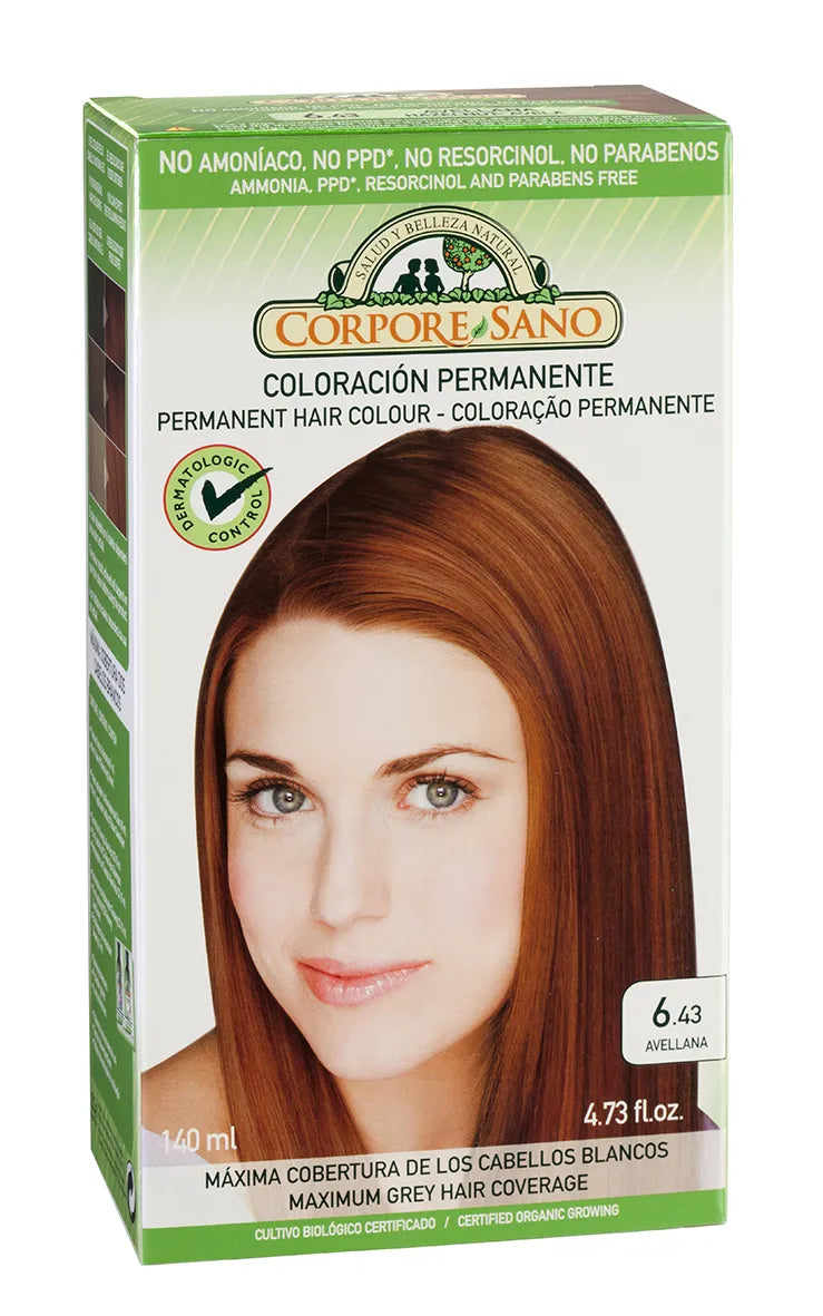 Corpore Tinte 6,43 Avellana 140ml Bio