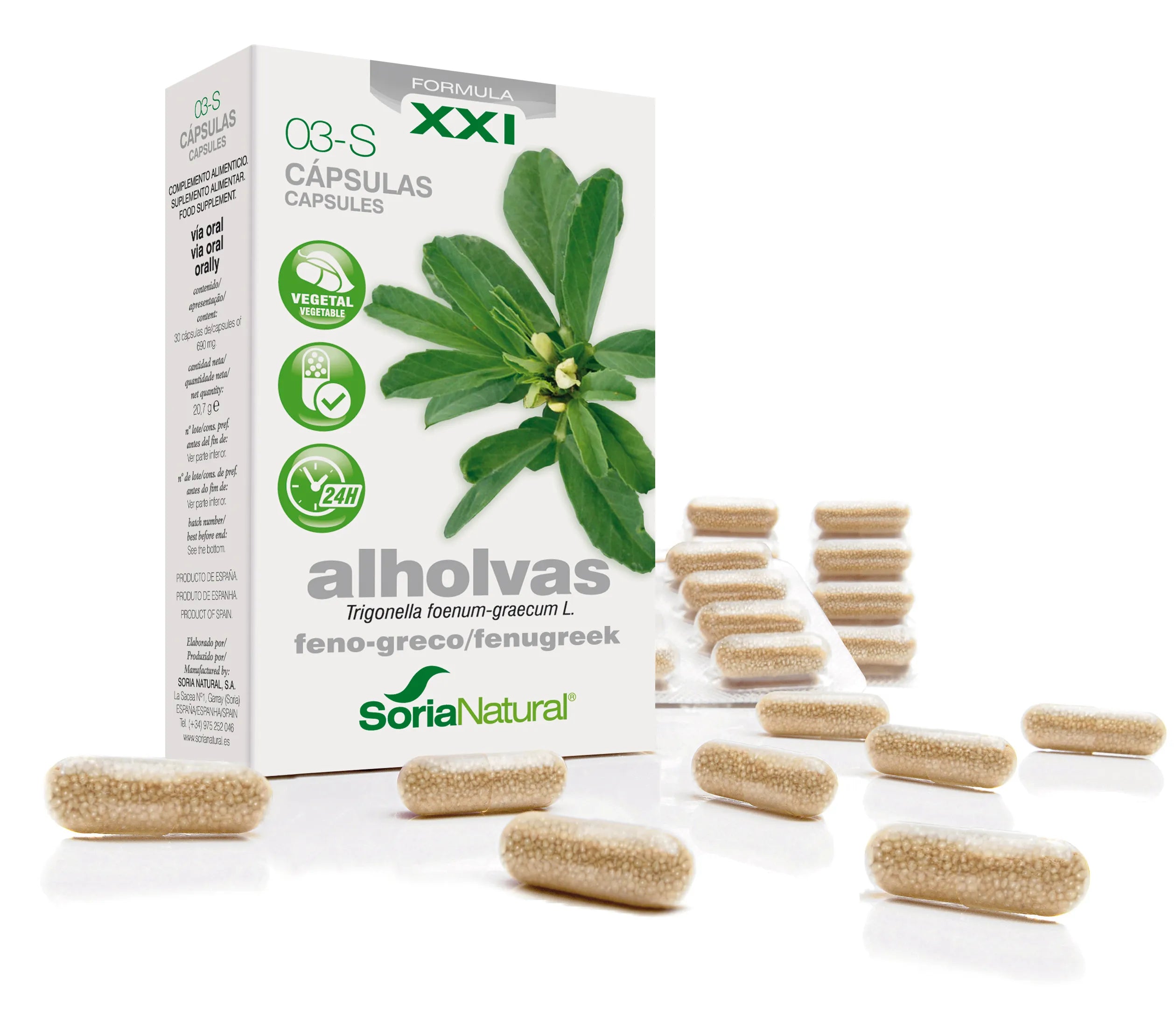 Soria 3-S Alholvas 690 Mg 30 Caps Liberacion Prolongada
