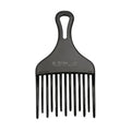 Eurostil Peine Ahuecador Doble Pua Grande Negro Negro 1un