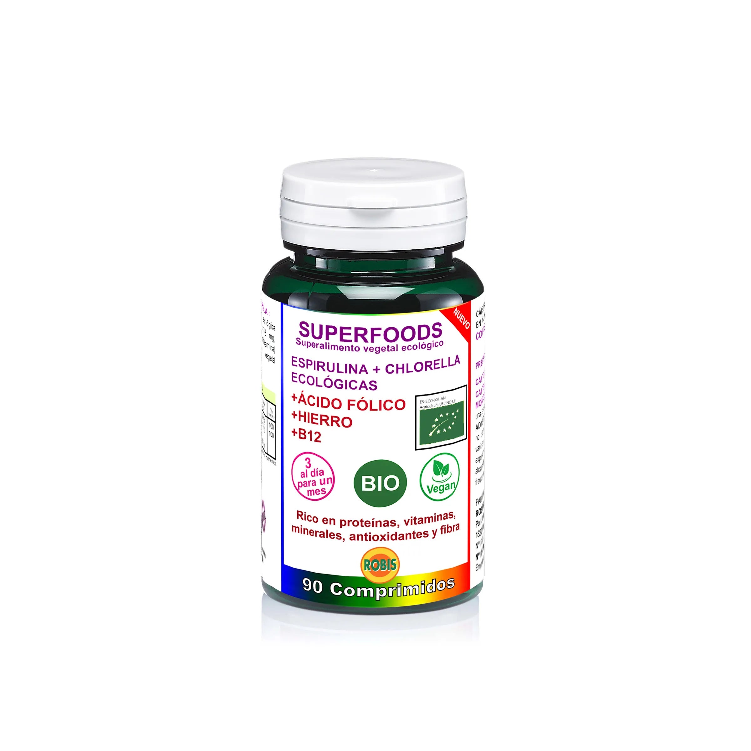 Robis Espirulina y Chlorella Bio 90 Comp