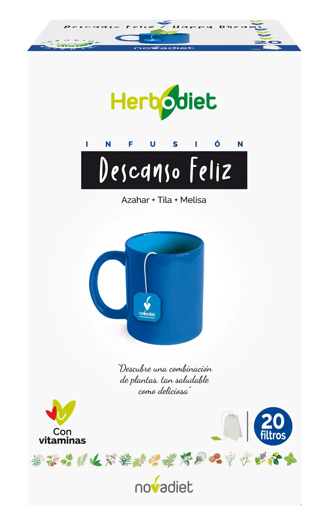 Novadiet Herbodiet Descanso Feliz 20 Filtros