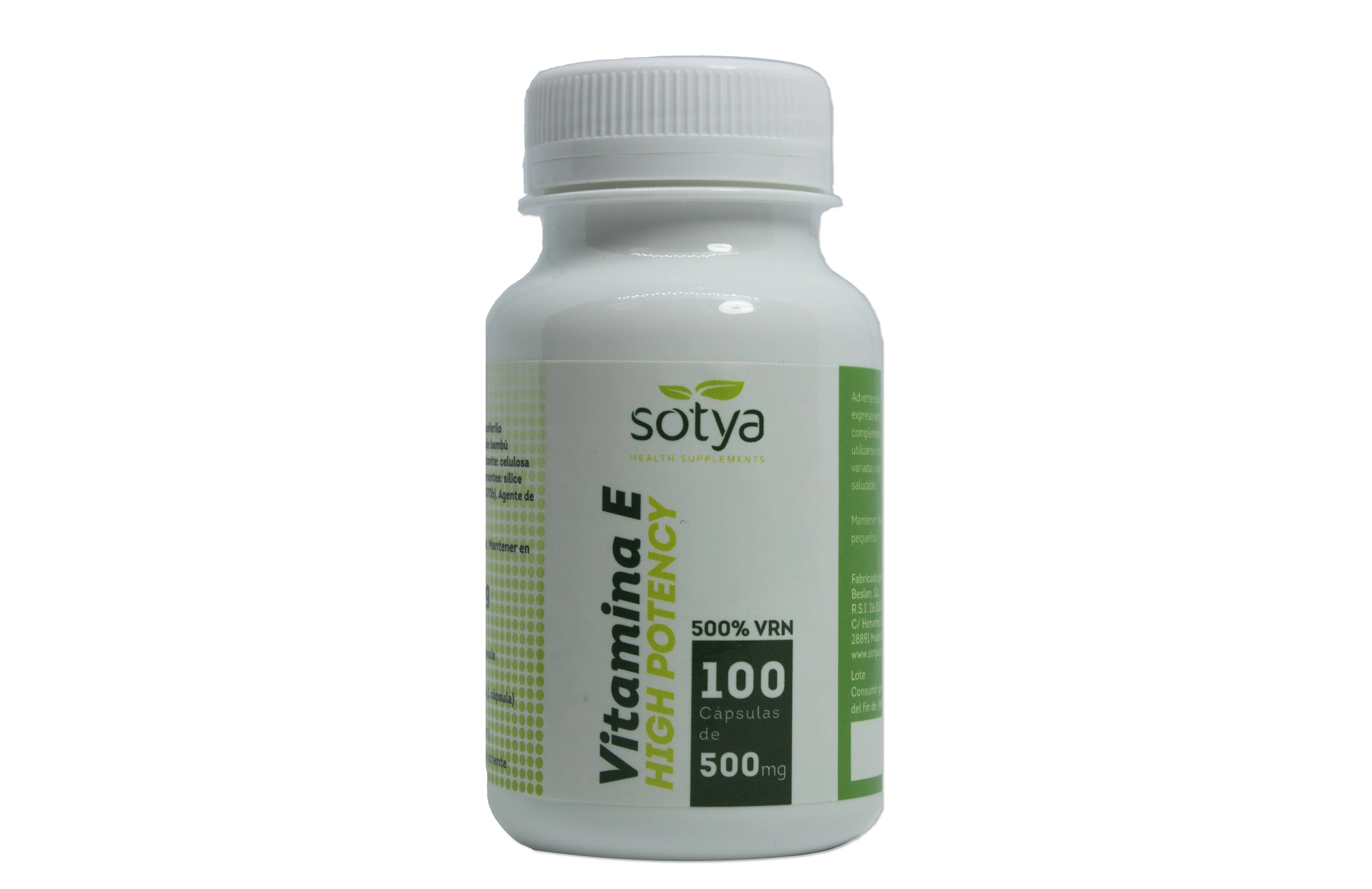 Sotya Vitamina e High Potency 500mg 100 Cap