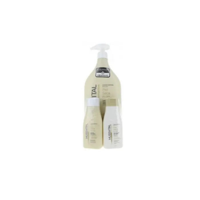 Mussvital Dermactive Bath Gel Dry Skin 1000ml Set 3 Pieces