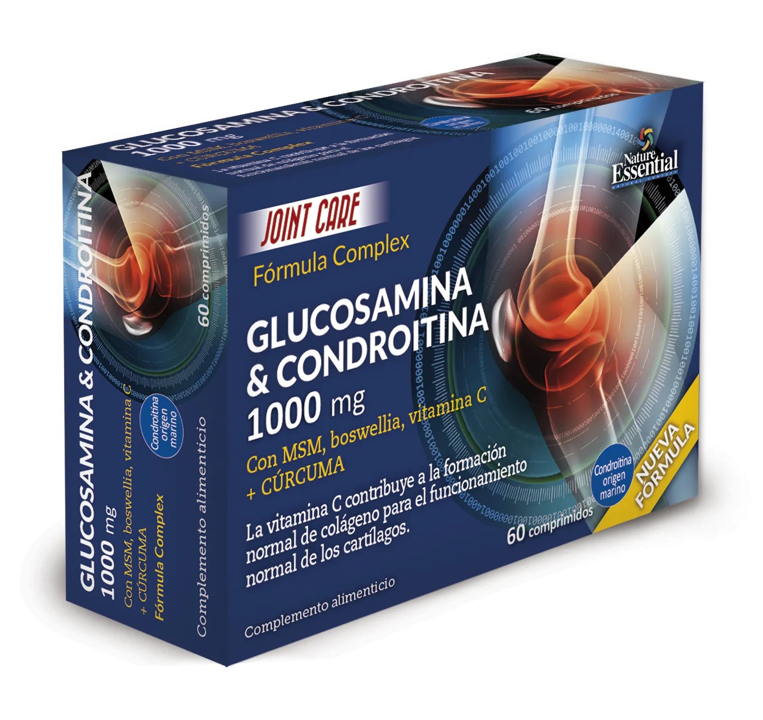 Nature Ess Glucosamina Condroitina Msm 1000 Mg 60 Comp Bliste