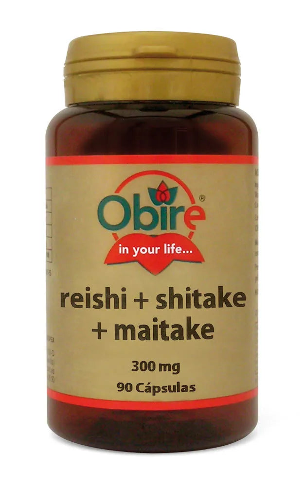 Obire Reishi Shiitake Maitake 300 Mg 90 Caps
