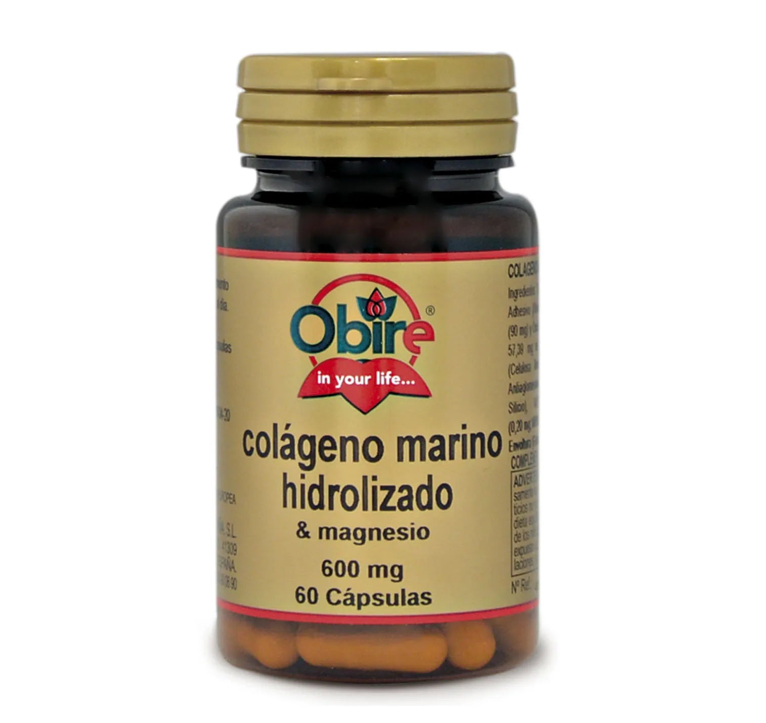 Obire Colageno Hidrolizado Magnesio 600 Mg 60 Caps