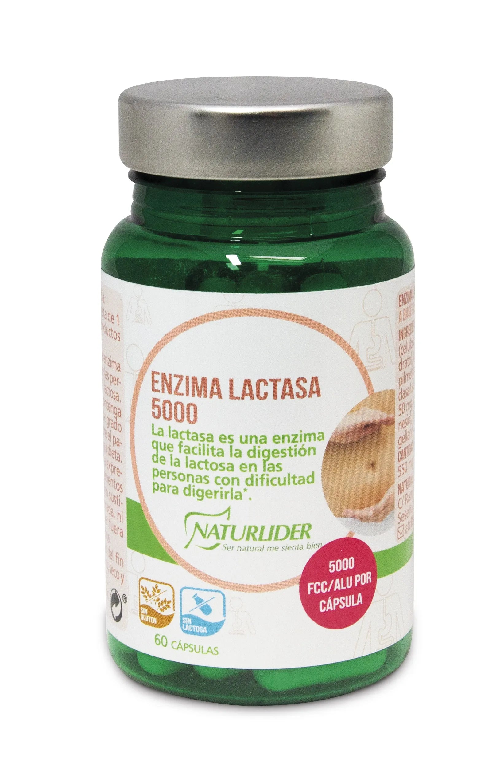 Naturlider Enzima Lactasa 5000 Fcc 60 Cap