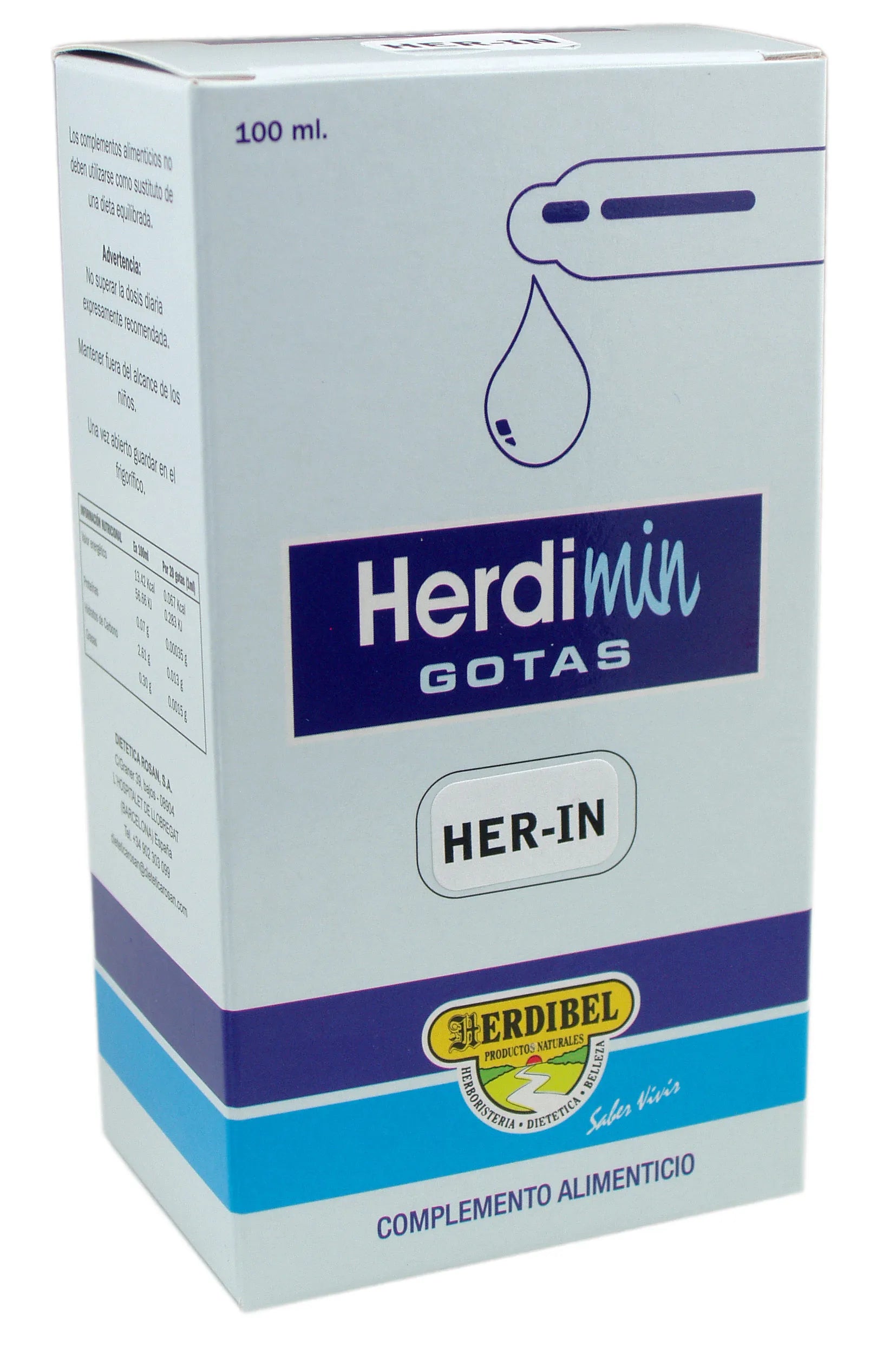 Herdibel Herdimin Her-In Bote 100ml Con Cuentagotas