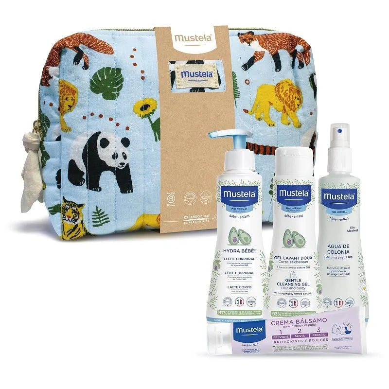 Mustela Jungle Baby Toilet Bag Set 5 Pieces