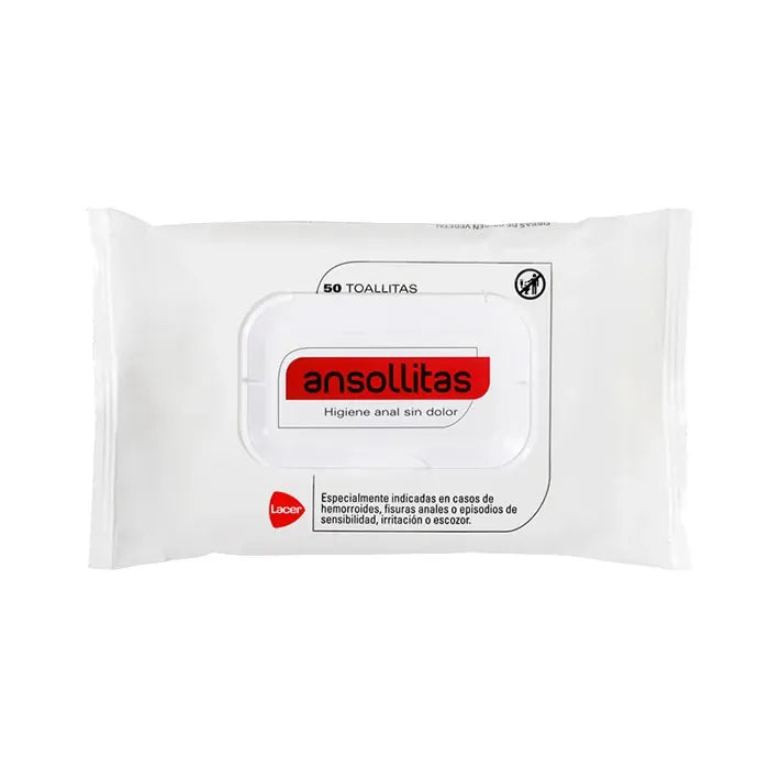 Lacer Ansollitas Anal Hygiene Wipes 50 Units