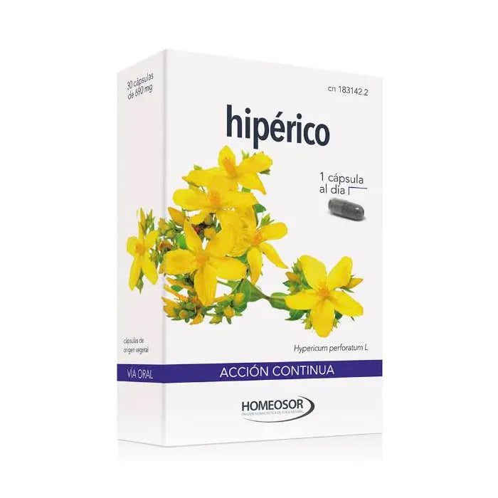 Homeosor Hypericum Continuous Action 30 Capsules