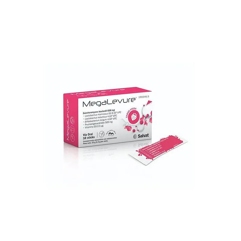 Megalevure 10 Sticks Strawberry Flavour